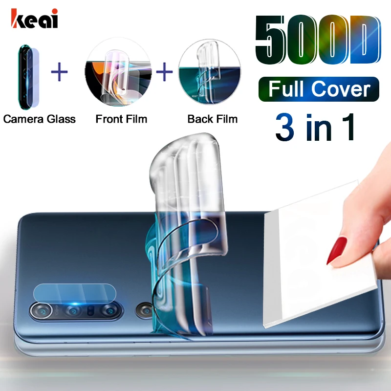 Гидрогелевая пленка для Xiaomi 10 11 9 8 Poco M3 X3 NFC F2 Pro Note Защита экрана Redmi 7 6 5 K40 стекло