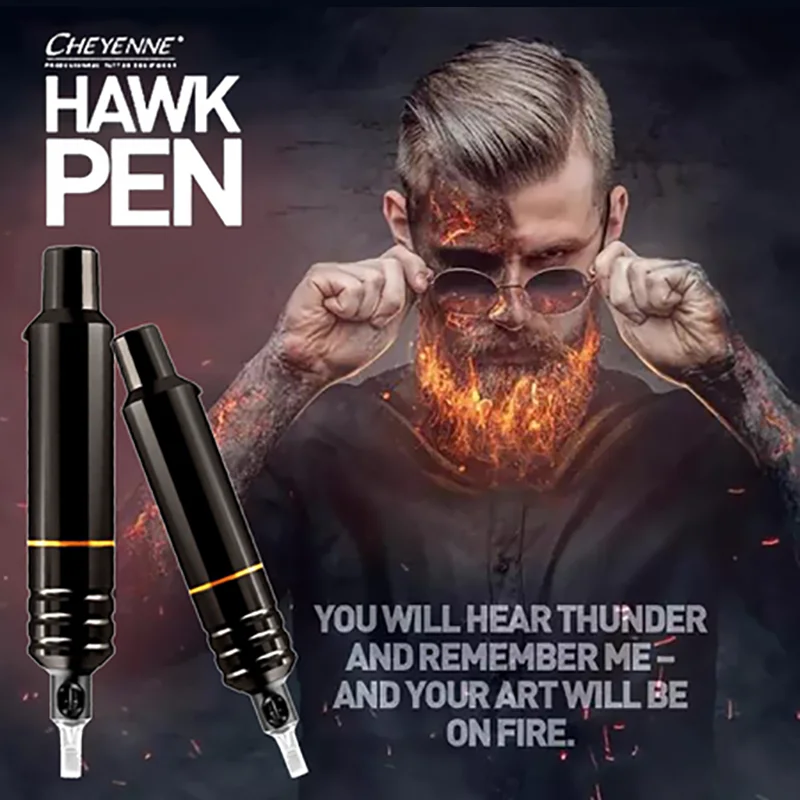 Высокое качество hawk ручка профессиональная тату машина все камбала подкладка и