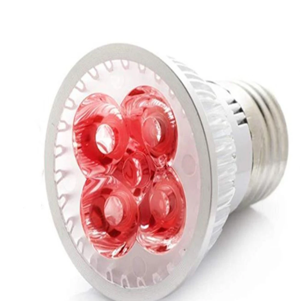 

Red Light Therapy Lamp, 5W 5LED E27 Infrared Light Therapy Device, 660nm Red 850nm Near Infrared Combo Red Light Bulb Skin Care