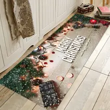 Модный Коврик для двери Санты, Рождественский коврик, праздничный коврик для кухни, спальни, декоративный ковер