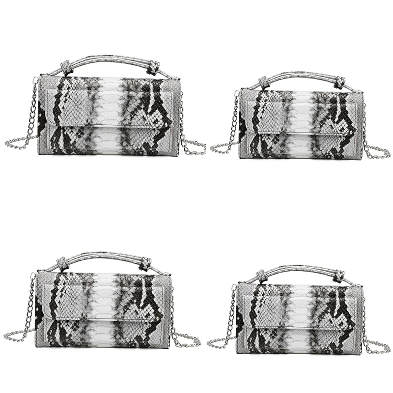 

Snake skin Women Long Wallet Multifunction 3 layers phone Purse Female Chain clutch Money Clip Wallet Women Leather Card Holder