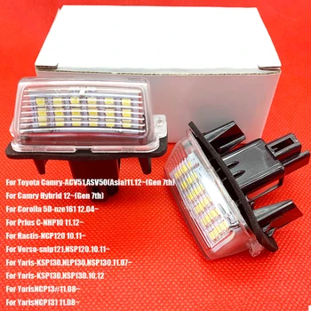 

number License Light For Toyota Camry 50 Plate Lights Number fit For Peugeot for Citroen 207 306 307 406 407 C3 FOR yaris