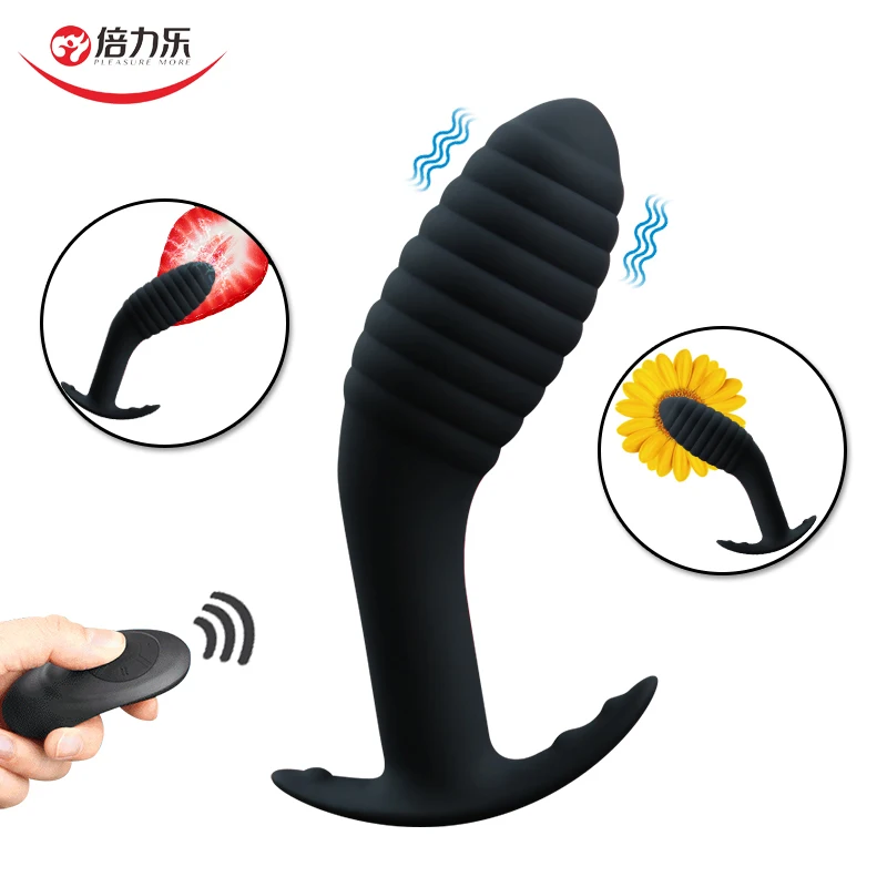 Male Vibrating Anal Plug 10 Modes Prostate Massager Anal Vibrator Butt Plug Adults Sex Toys For Gays/Women Remote Controller