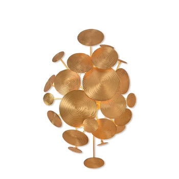 

Modern Designer Golden Copper Designer Art Deco LED Wall Lighting