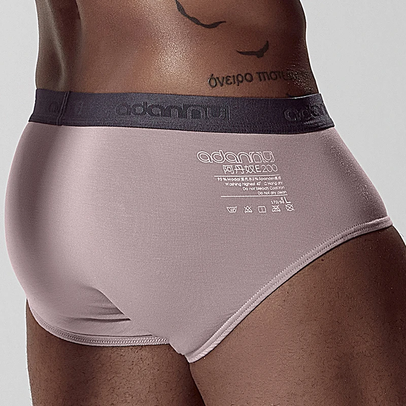 ADANNU Brand Men Underwear Boxer Modal Breathable Comfortable Underpants Male Panties Cueca Tanga Men Boxers Shorts Calzoncillo - Цвет: AD307-pink