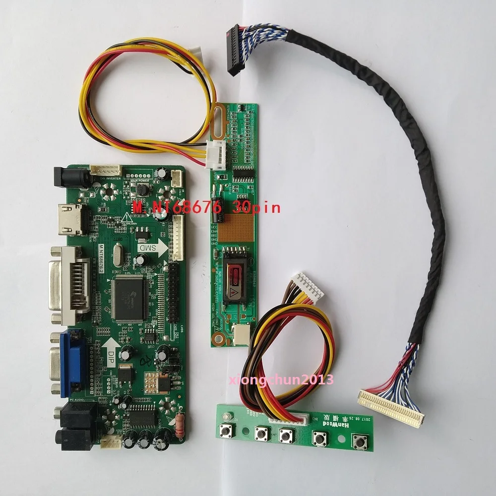 NT68676(HDMI+ DVI+ VGA) для 30pin B154EW02 1280X800 экран монитор ЖК-панель контроллер драйвер платы дисплей