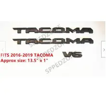 3 шт. 2016 2018 для Toyota Tacoma Tag матовая черная дверь эмблема наклейка