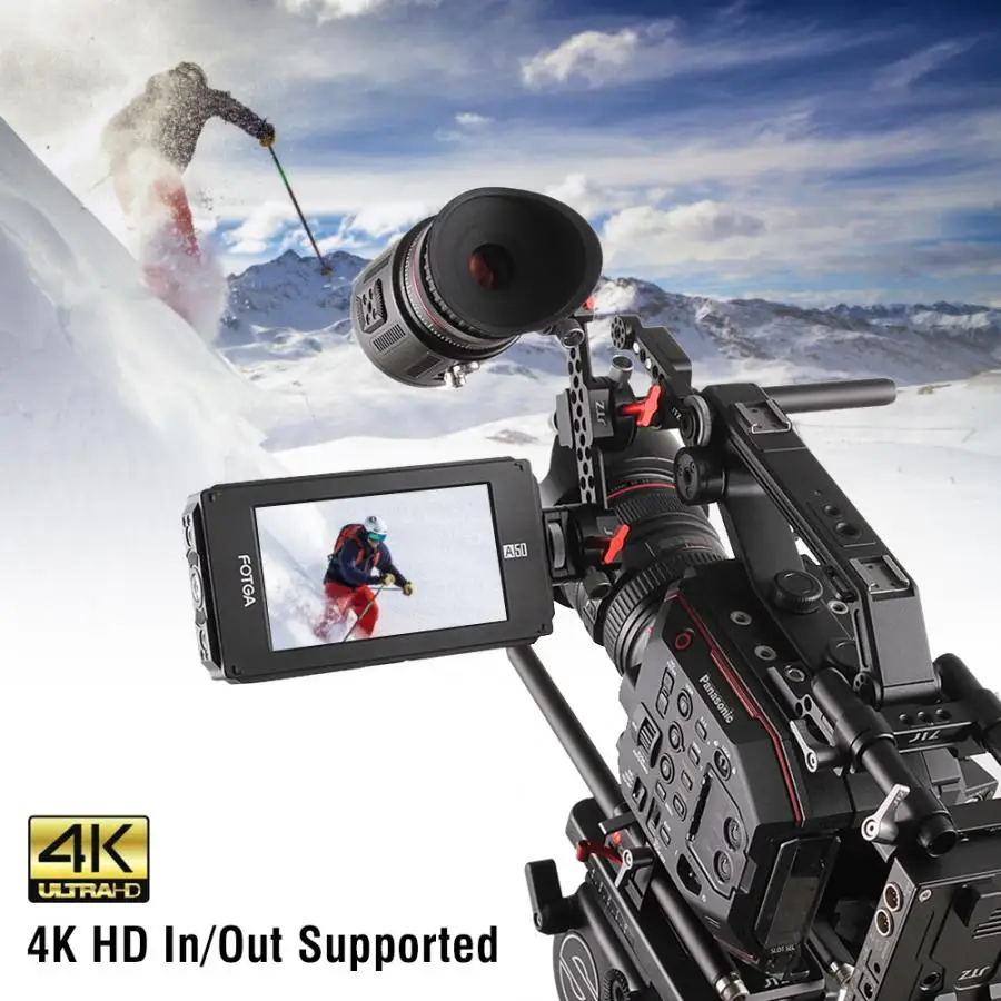 Переходное кольцо для объективов Fotga A50TLS FHD 5 дюймов Сенсорный экран 1920x1080 4K HD видео через функцию On-Камера для контроля уровня сахара в крови с 3D LUT Функция 3G-SDI фотомонитор
