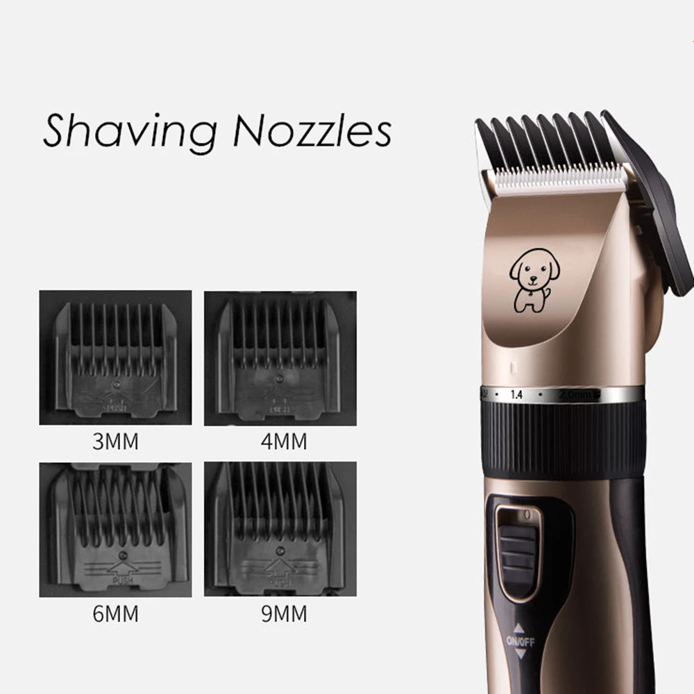 Pet Clipper Dog Hair Trimmer Pet Hair Trimmer Dog Clipper Professional Grooming Kit K5 Rechargeable Cat Dog Hair Trimmer Low-Noise Electric Pet Hair Clipper Shaver Set Haircut Machine