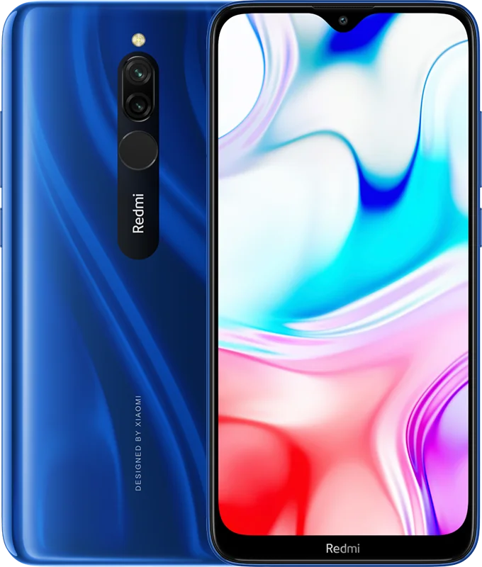 Blue Мобильный телефон Xiaomi Redmi 8 с глобальной версией, 4 ГБ, 64 ГБ, Восьмиядерный процессор Snapdragon 439, 6,22 дюйма, 12 МП, двойная камера, 5000 мАч, смартфон 1520*720 - Цвет: Blue