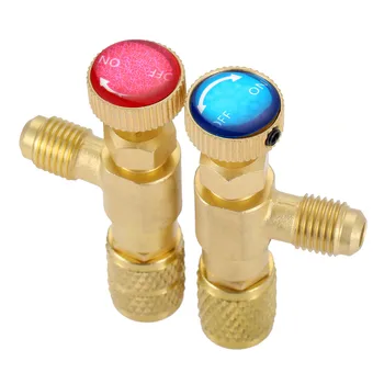 

R12 R410 Refrigerant Charging Valve, R12 R22-1/4" Male to 1/4" Female, R410-1/4" Male to 5/16" Female for R12 R22 R410