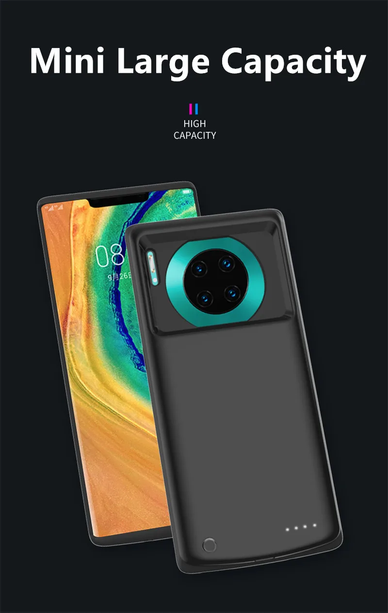 6500 мАч переносной корпус питания для huawei mate 30 Чехол с задней застежкой для huawei mate 30 Pro power Bank чехол для зарядного устройства