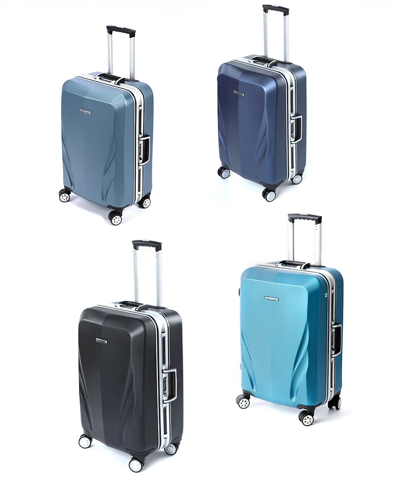 Алюминиевая рама + PC чемодан, 20 "22" 24 "28" дюймов высокого качества Anticollision прокатки багажа, TSA замок дорожный ящик Hardside багажа