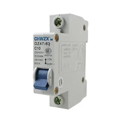 230-400V 10A миниатюрный перегруженный выключатель 1P