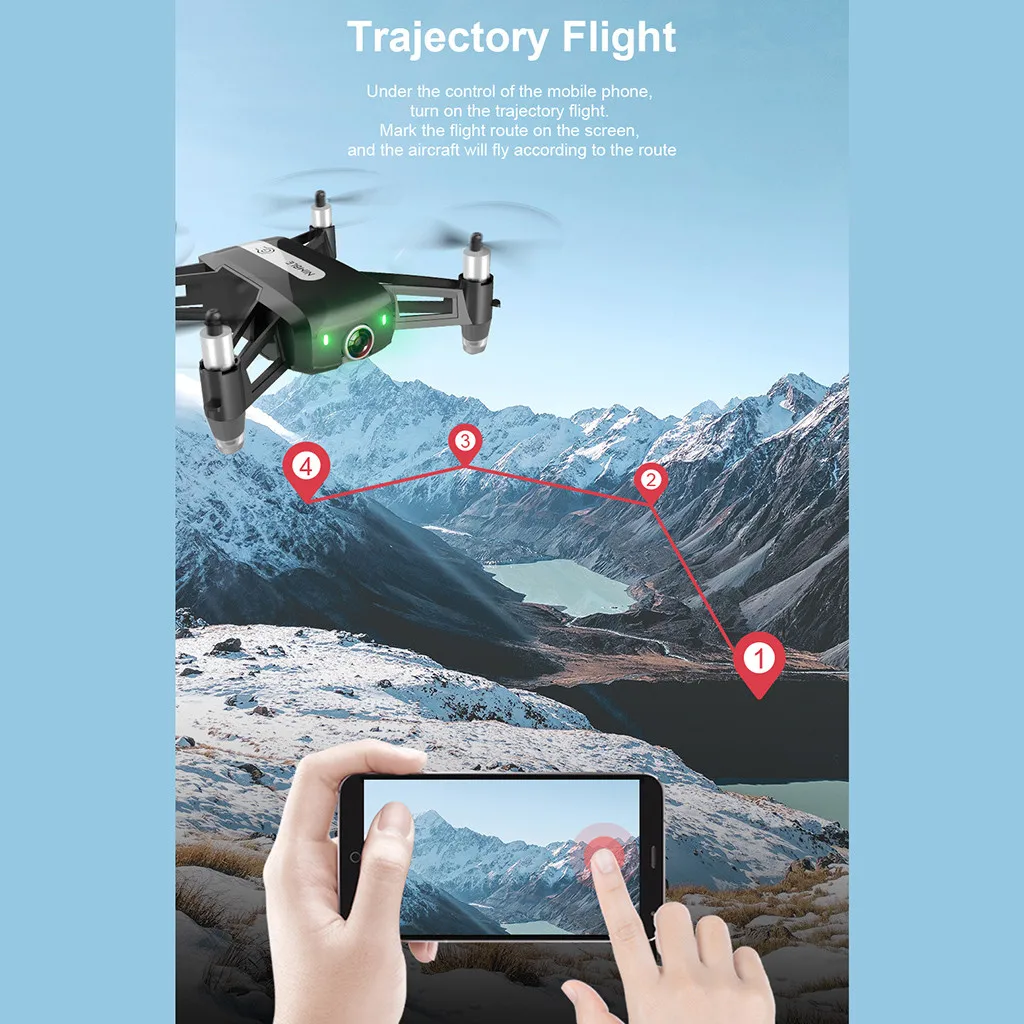 2,4G wifi 4K камера HD Квадрокоптер 12 мин длительность полета высота удержания FPV Дрон игрушки для детей Подарки для детей# B20