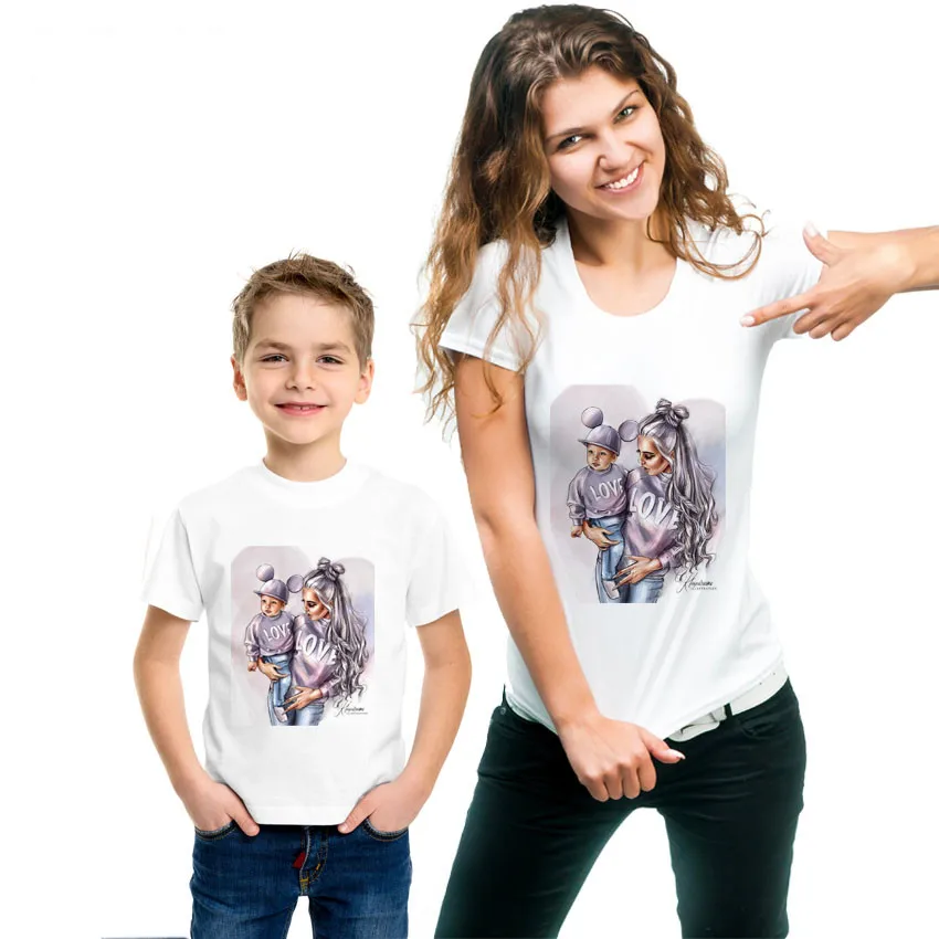 Family Matching T Shirt Outfit Mom 