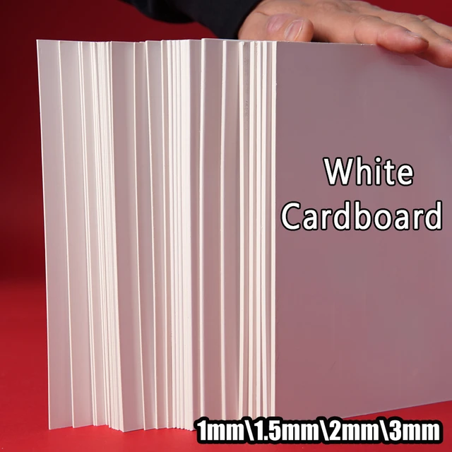 A4 A3 White Thicked Kraft Paper DIY Handmake Card Making Craft Paper Thick  Paperboard Cardboard 1 2 3MM Chipboard backing board - AliExpress