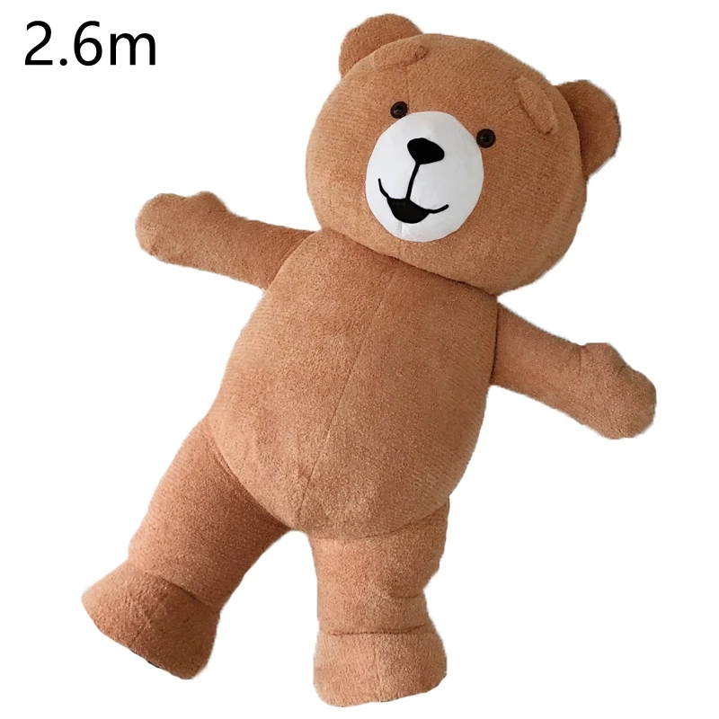 2.6M Inflatable Teddy Bear Mascot Halloween Unisex Costume Suits Adult Cosplay Advertising Party Game Dress Girls Mascot New