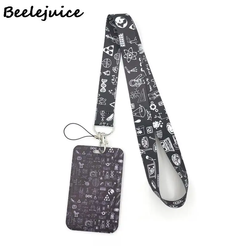 Mathematical Physics-Themed Lanyard with ID Holder – Fashionable Accessory and Gift