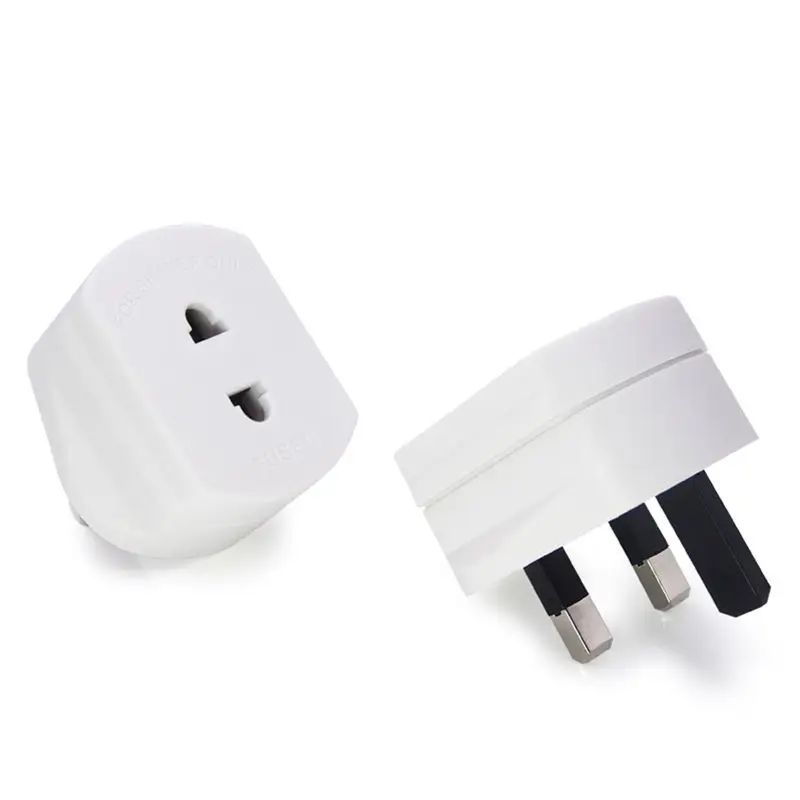 Белый UK 2 Pin до 3 Pin 1A адаптер предохранителя для бритвы/зубной щетки A5YA