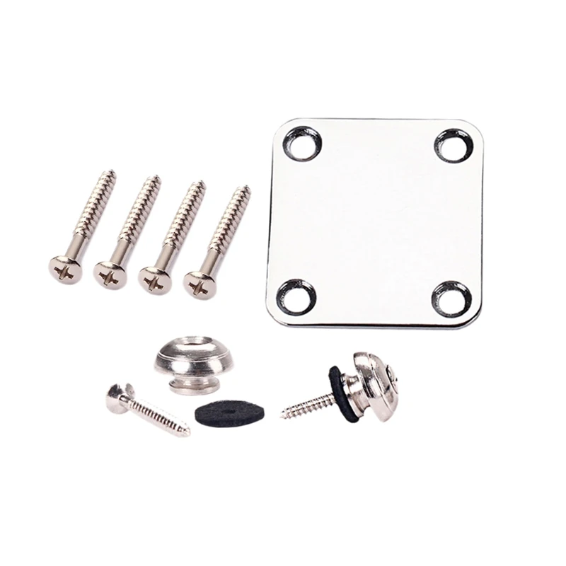 

Ukulele Banjo Neck Plate Neck Plate Fix Neck Joint Board and Strap Lock Including Screws