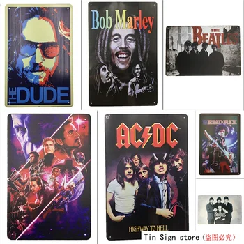 

Vintage Tin Sign Decor-Beatles Man for Bar Pub Kitchen Home Garage Outdoor Retro Art Sign 12" X 8" Bar Pub Home Wall Decor Retro