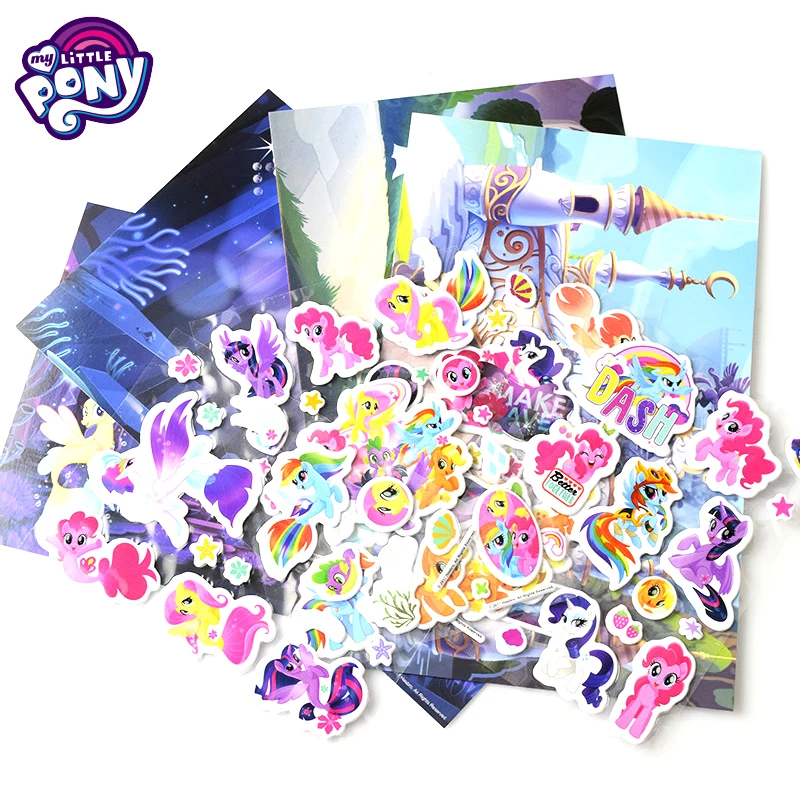 Оригинальные наклейки My Little Pony Радужный Единорог лошадь тату для ногтей детей