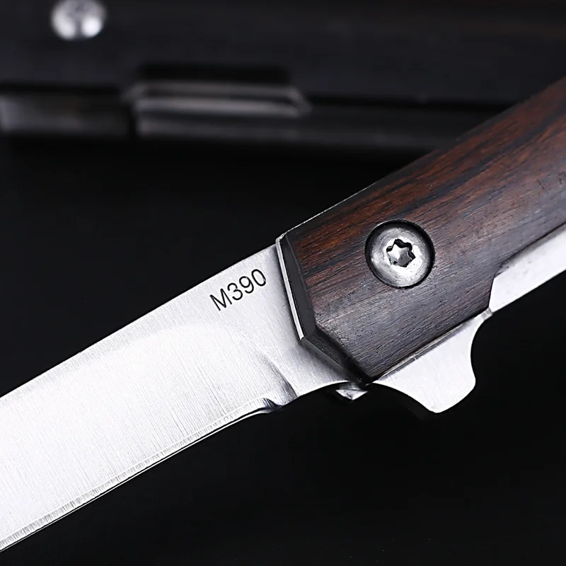 Складной нож M390 стальной карманный дамасский узор охотничий для выживания