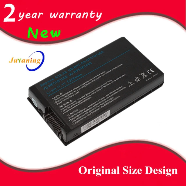 Laptop Battery For Asus A32-A8 A72DY A8Z F8 F8S F8Sa Z99J A8E A8F.