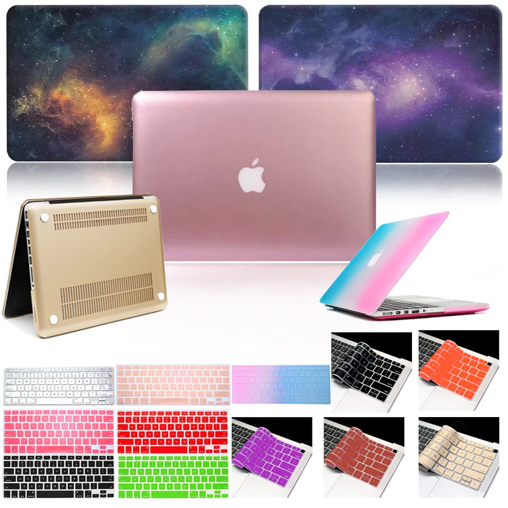 

Dust-proof Laptop Hard Case for Apple Macbook Air Pro Retina 11 12 13 15 Inch Various Pattern Laptop Cover Case+Keyboard Cover