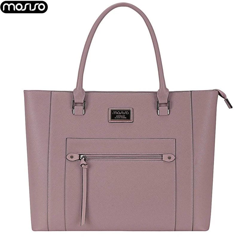 MOSISO модная сумка для ноутбука из искусственной кожи 14 15 15,6 дюймов сумка с ремешком для ноутбука водонепроницаемая сумка для компьютера портфель для деловых поездок