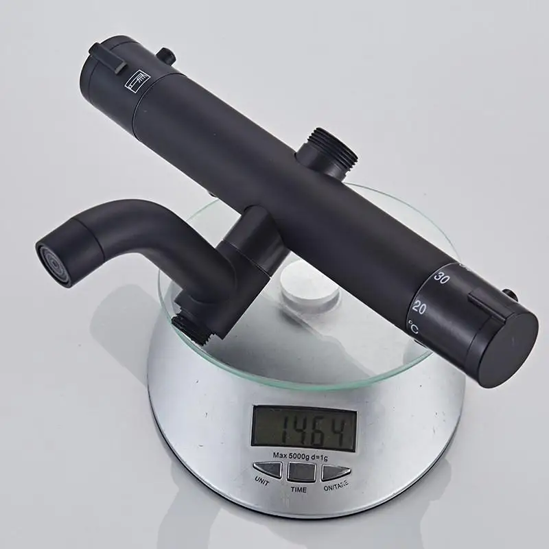 Черный Термостатический душ в европейском черном стиле черная душевая кабина