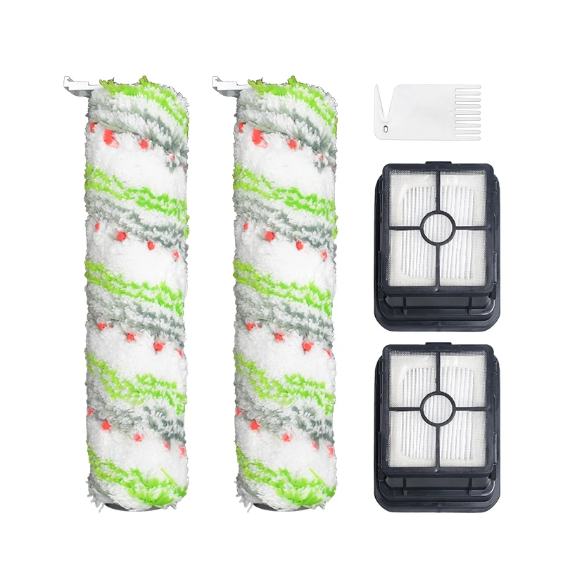 

5Pcs Pet Brush Roll & Filters Replacement Set Compatible with Bissell Crosswave Cordless Max 2554A,2590,2593