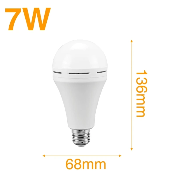 7W Cold White Светодиодный аварийный свет 110 В 220 В 7 Вт 9 Вт 12 Вт Холодный белый светодиодный светильник перезаряжаемая батарея освещение лампа для наружного Bombillas фонарик - Цвет: 7W Cold White