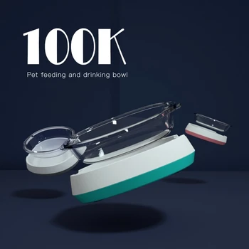 

Removable Glass Pet Feeding and Drinking Bowl Easy To Clean Water Bowl and Food Feeder For Dogs Cats Pet Supplies