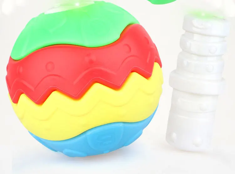 Детский гибкий сборный фитнес-мяч DIY пластиковый мяч с игрушкой