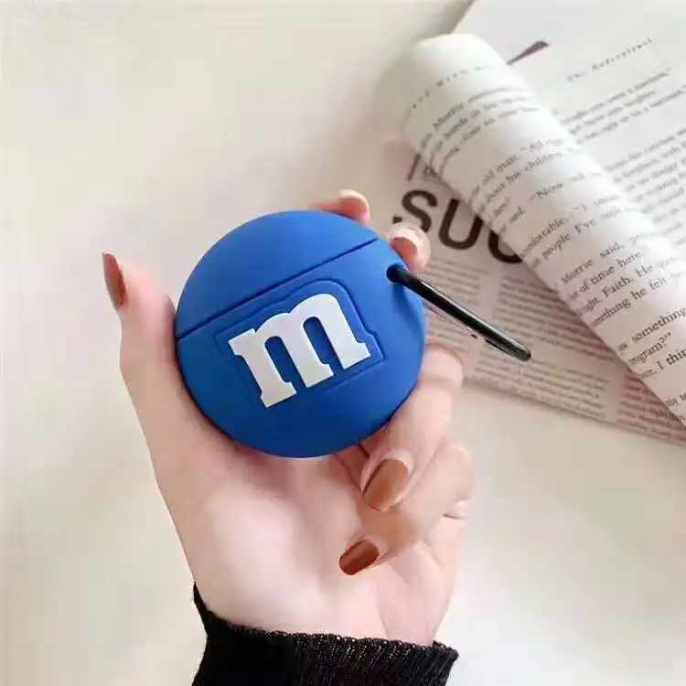 Новые милые зажигалки крикет Мягкие силиконовые формы Bluetooth беспроводные наушники крышка для Apple AirPods 1 2 коробка анти-осень гарнитура чехол - Цвет: 6