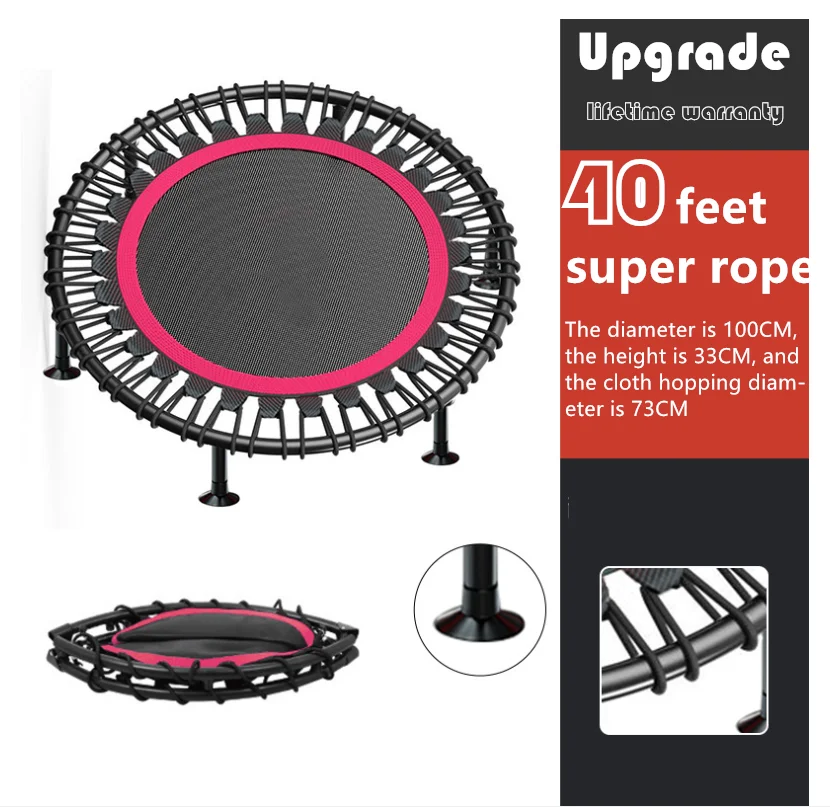 K2045 Trampoline Elastic Rope Adjustable Handle Bar Fitness Indoor