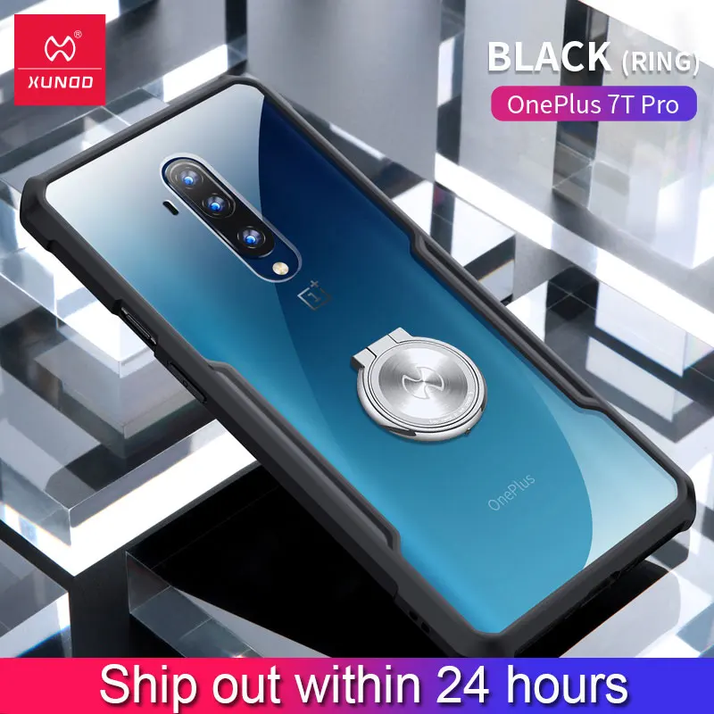 Чехол Xundd для Oneplus 7 Pro 7T противоударный Прозрачный 3D чехол из ТПУ с лазерным