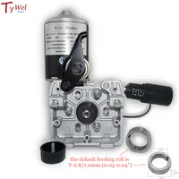 Welding Wire Feeder DC 24V 2 Rolls SSJ-4C Wire Feed Assembly Feeder Roll for Steel Aluminum Flux Cored Wire MIG Welder 2