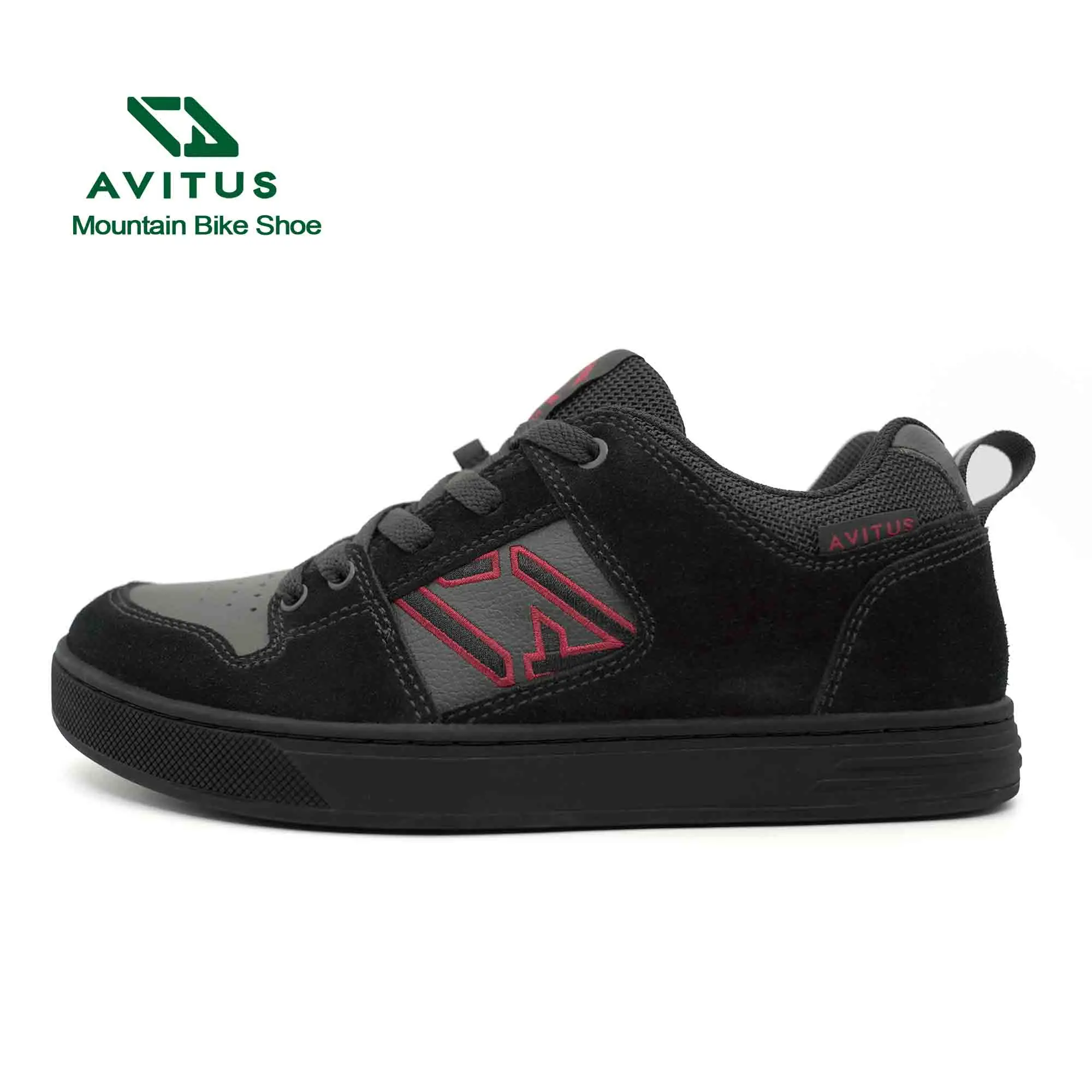 AVITUS Mountain Bike Shoes Men Sneakers Rubber Sole+Shoelace Flat Pedal Zapatill