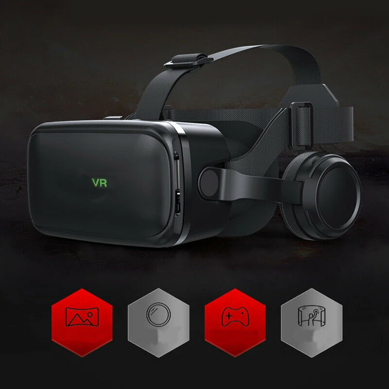 ABGN Hot-VR Очки виртуальной реальности с регулировкой зрения 3D VR очки гарнитура коробка для IPhone Android смартфонов 4,7-6,0 дюймов