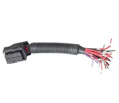 1 комплект ECU/EDC17/16 60 Pin/Way машинный двигатель компьютерная плата разъем с полным кабелем провод косичка для Volkswagen Audi
