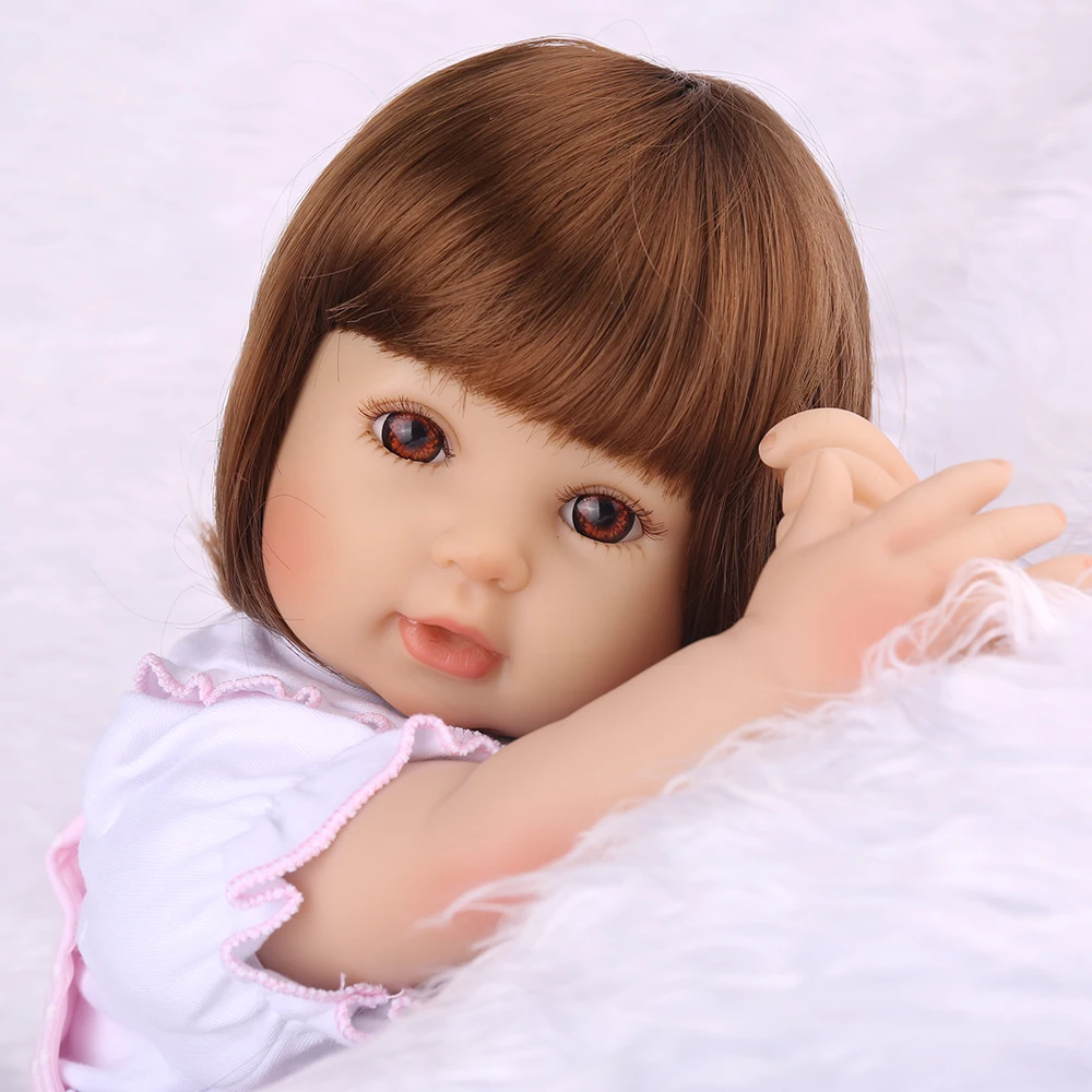 55 CMCloth body Reborn Baby Doll принцесса девочка Playmate очаровательные живые сделать мягкие игрушки для Bebes кукла подарок на день рождения
