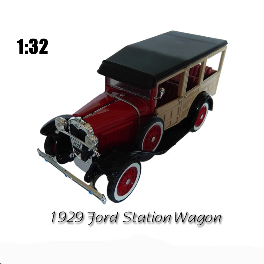 1/32 литье под давлением металла специальный продукт 1929 Ford Classic Simulation коллекция украшений для дома старый автомобиль