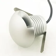 3W CREE 12V 24V IP68 Мини светодиодный прожектор с IP67 Питание+ разъем 3W atts похоронены стены лестничное освещение на открытом воздухе