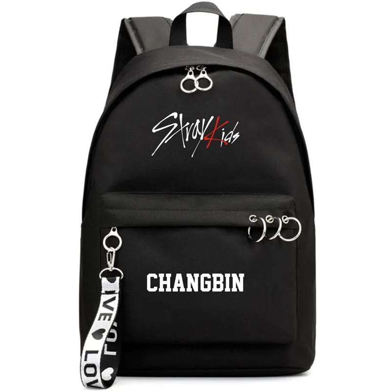 

Kpop Straykids Backpack Bang Chan Felix Woojin Minho Minho School Bags Jewelry Admission Package Cosmetic
