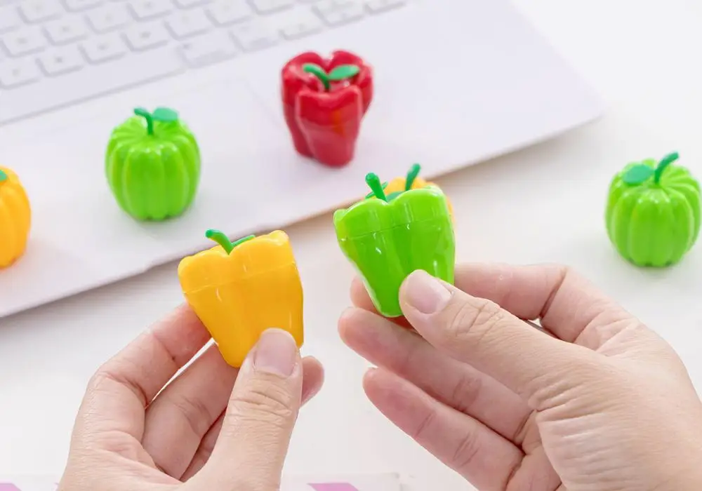 Креативные овощи Тыква Чили точилка для карандашей милый нож Kawaii Студенческая канцелярская точилка для детские школьные принадлежности