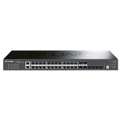 Коммутатор tp-link tplink 10 Gigabit наборный 3-х слойные управления сетью SH7428 24 * RJ45 + 4
