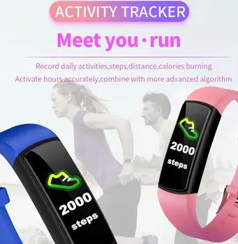 

Smart Bracelet Y29 HD Intelligent Blood Oxygen Detection Heart Rate Blood Pressure Sleep Monitoring Sport Bracelet Band Watch